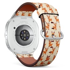 Reindeer Festive Playful Vegan Leather Watch Band 40/44/46mm