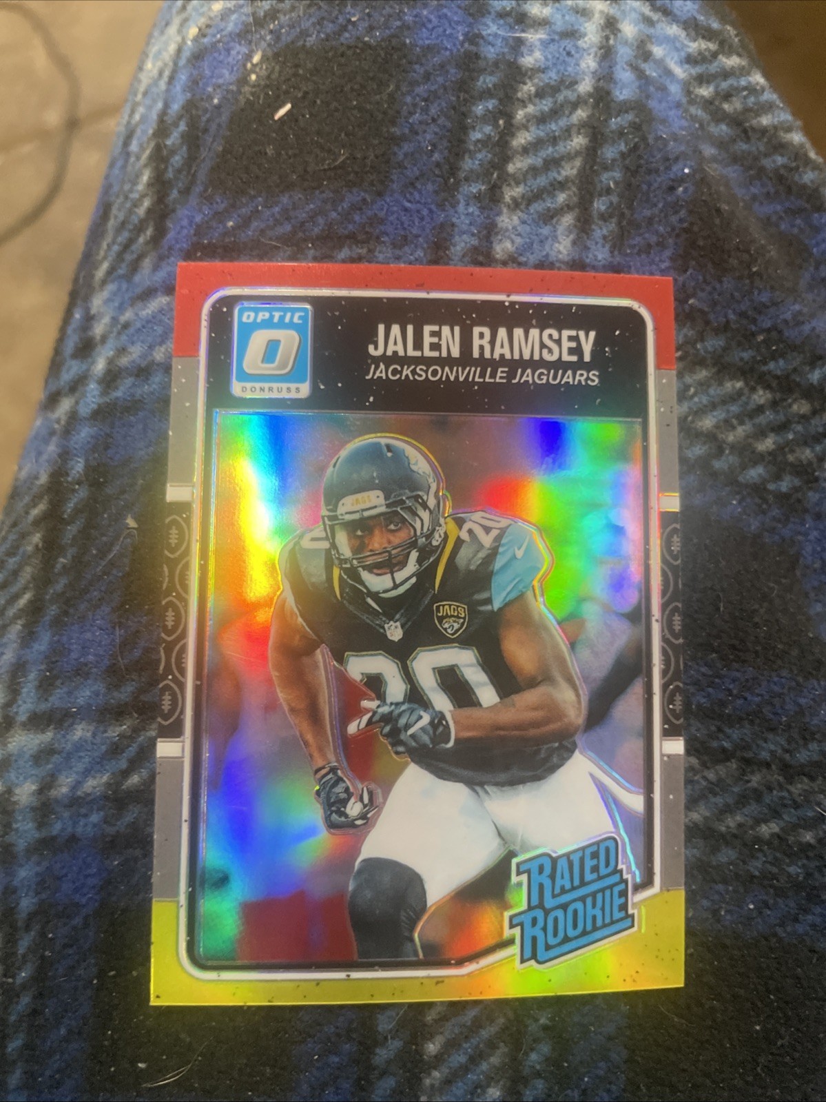 2016 Donruss Optic - Rated Rookie Jalen Ramsey #171 Red and Yellow (RC)