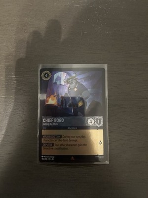 Chief Bogo - Calling the Shots 185/204 Whispers in the Well Cold Foil