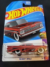 2026 Hot Wheels 44 Layin' Low 2/5 '59 CHEVY IMPALA Red New Near Mint