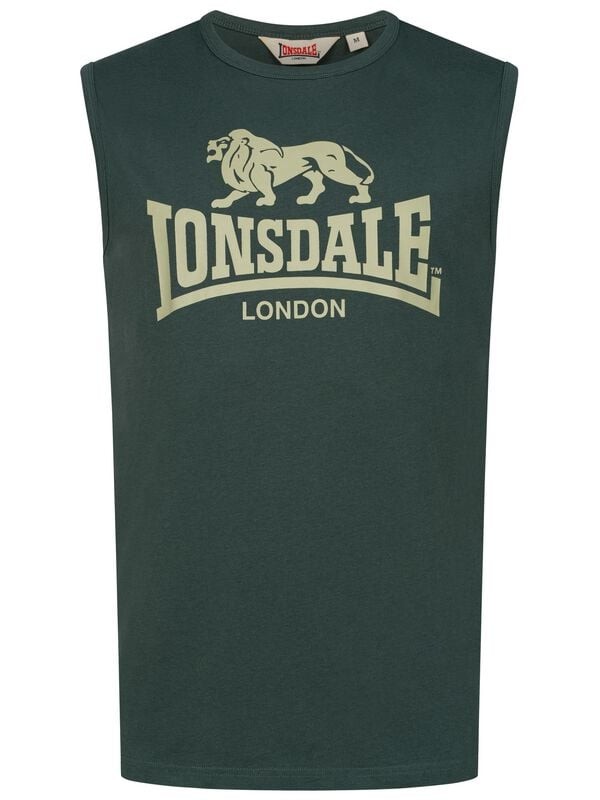 Майка Lonsdale London Herren CLOPTON grün Basics, Повседневная одежда, Уличная одежда