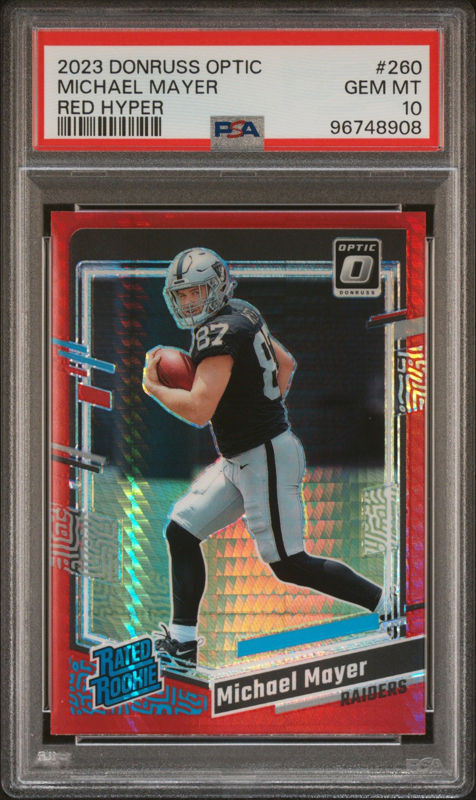 2023 PANINI DONRUSS OPTIC RED HYPER #260 MICHAEL MAYER PSA 10