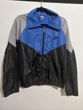Nike Men's Medium Vintage 90s Nylon Windbreaker Track Jacket Full Zip