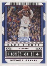2020 Panini Contenders Draft Picks Variation Game Ticket Red Devonte' Graham 2u3