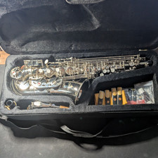 Cecilio 2Series Nickel Plated Eb Alto Saxophone Mouthpiece Neck No Strap Tarnish