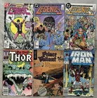 Vintage Comic Book Lot (6 Issues) – Marvel + DC – Thor, Iron Man, Legends, Cosmi