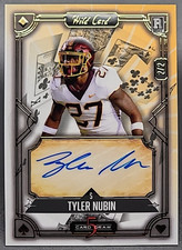 Tyler Nubin 2/2 2024 Wild Card 5 Card Draw Rookie RC Auto Gold Foil Giants SSP. rookie card picture