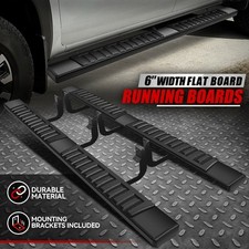 For 04-23 Nissan Titantitan Xd Crew Cab 6 Flat Side Step Bar Running Boards For 04-23 Nissan Titantitan Xd Crew Cab 6 Flat Side Step Bar Running Boards