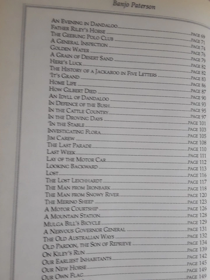 Banjo Paterson: Selected Works Poet Australian Classics Hardcover book Poetry - image 4 of 4