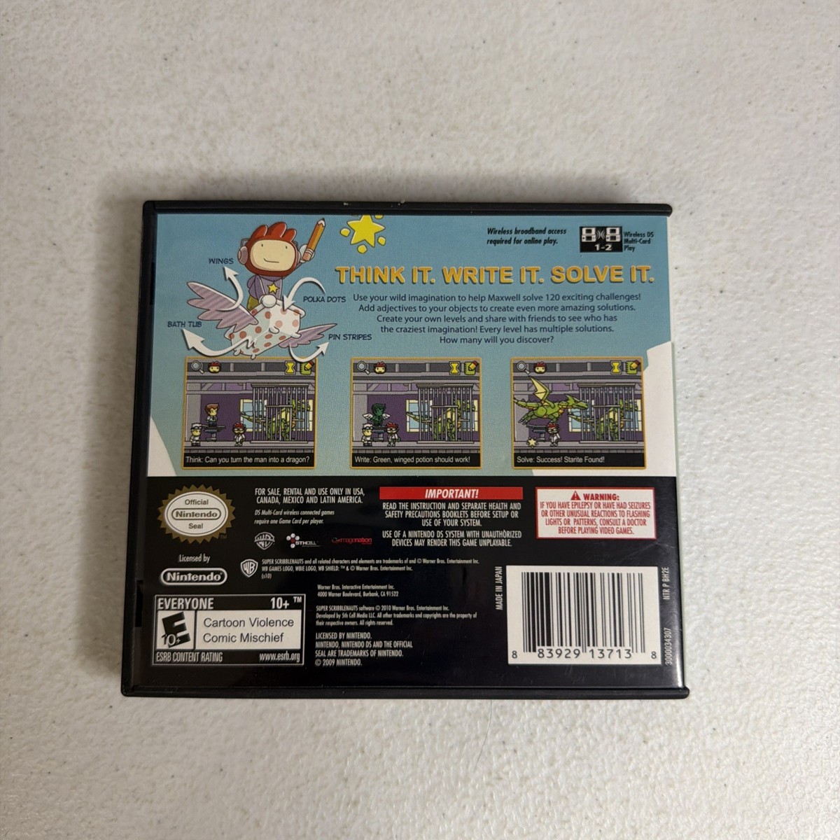 NINTENDO DS SUPER SCRIBBLE NAUTS | eBay