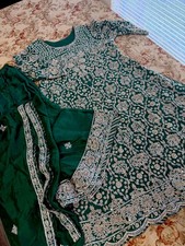 Pakistani/Indian Wedding Dres Heavy Embroidery Excellent Condition Ready To Wear