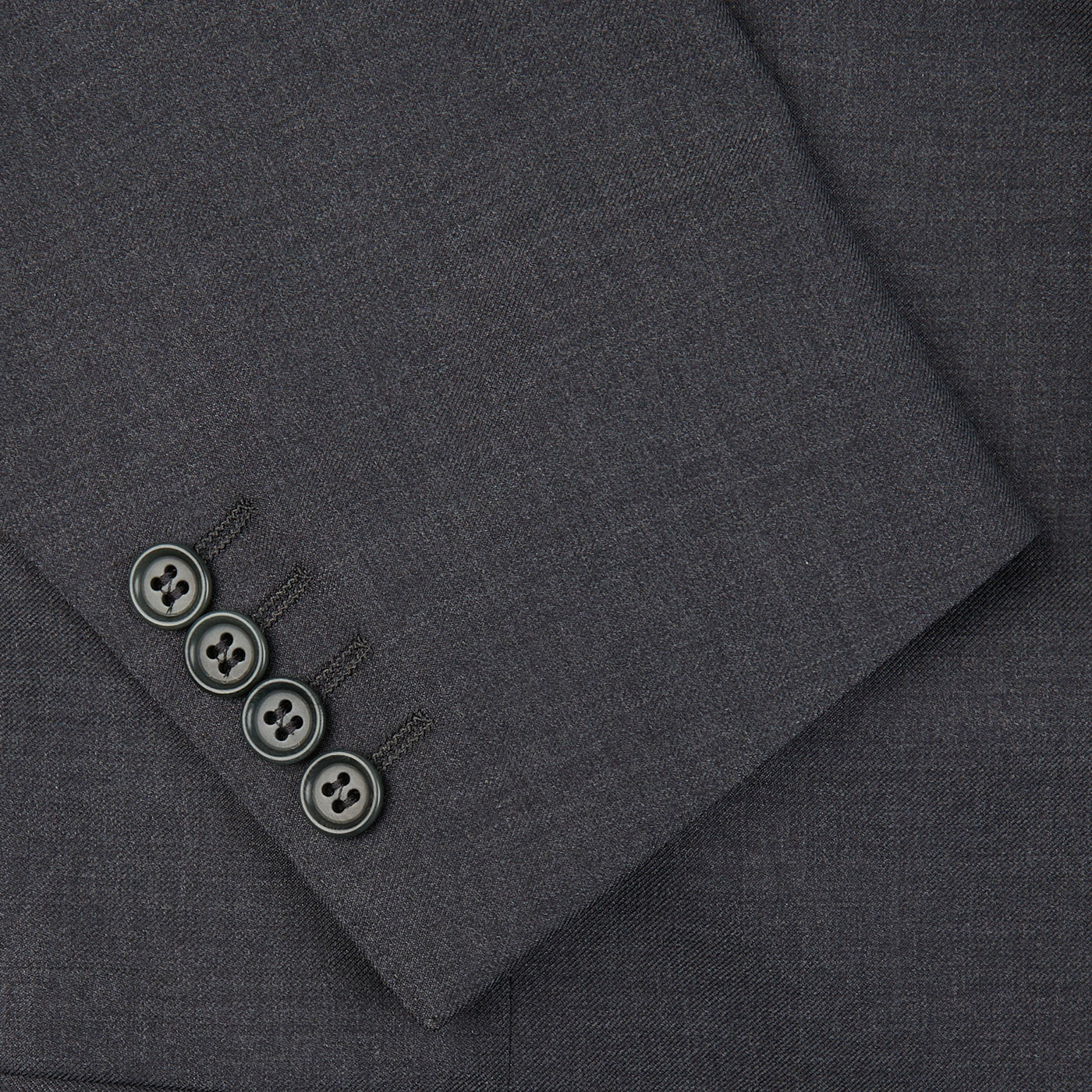 Canali Made In Italy Men's Smart Classic Professional Charcoal Grey Wool Notch L image 5