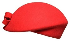 Fiebig Pillbox Kappe schräg Filz Hut Damen elegant Hüte Anlass