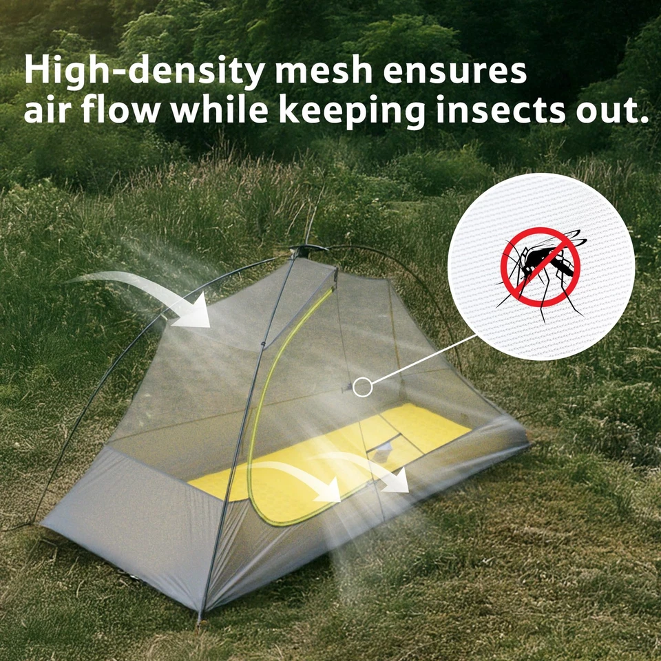 Barraca Star Trail 2,3 lb para uma pessoa, fácil configuração, compacta, espaçosa, ultraleve 1... - Imagem 4 de 4