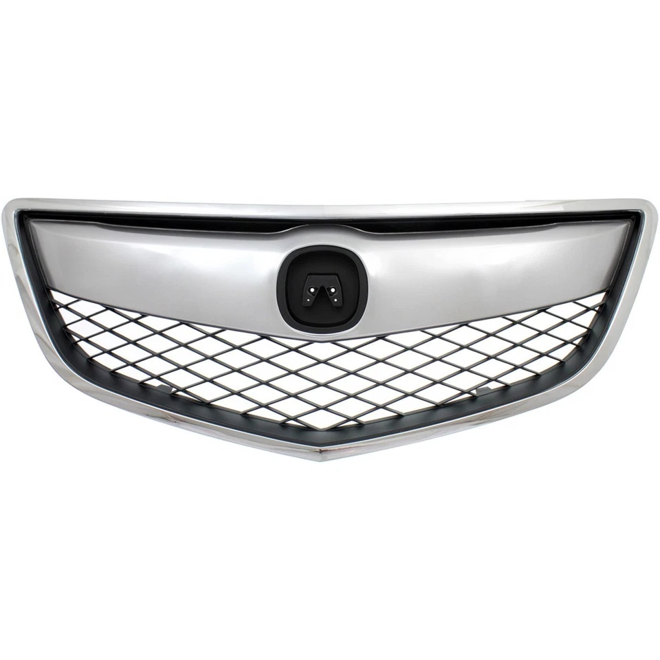 Fit 2013 2014 2015 Acura RDX Front Bumper Chrome Grille Mesh Grill Replacement - Image 2 of 4