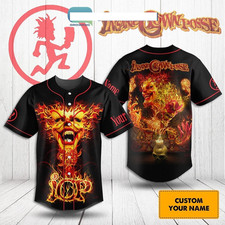 Insane Clown Posse In Fire baseball jersey Shirt Full Size S-5XL MD1322