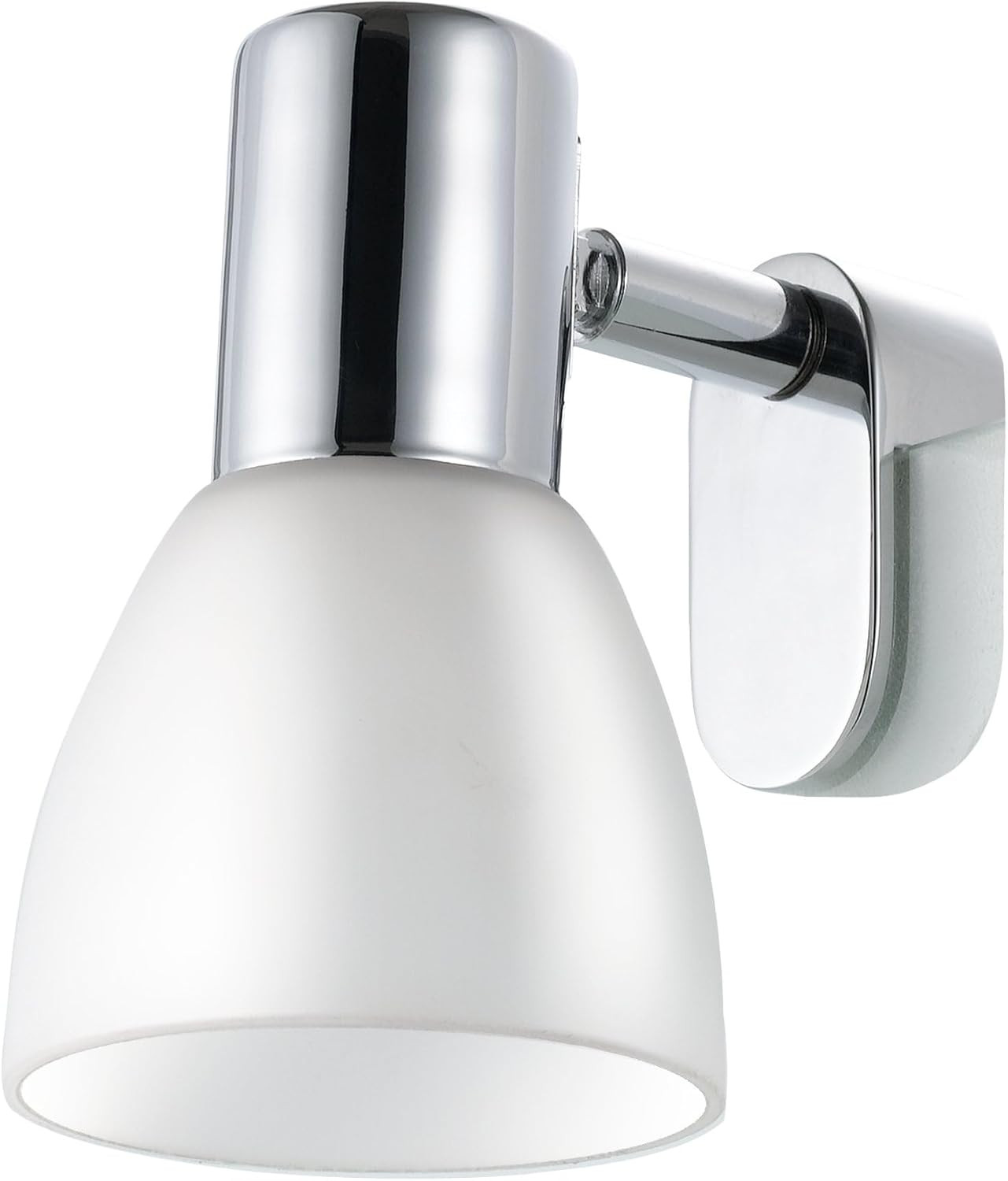 Applique Specchio Bagno Cromo Sticker M - Lampada Parete Acciaio