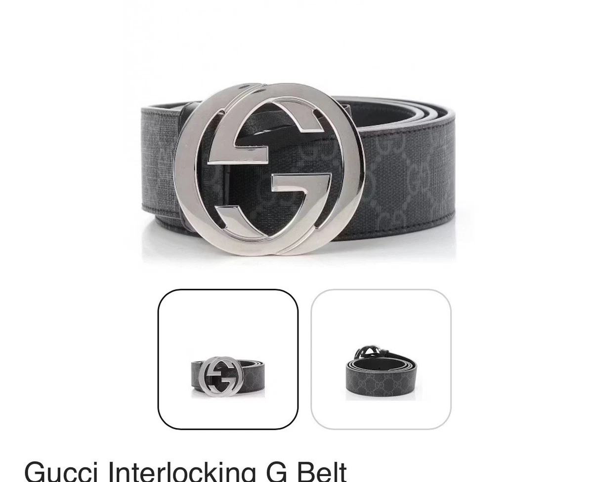 Gucci Interlocking Belt In Men's Belts for sale | eBay