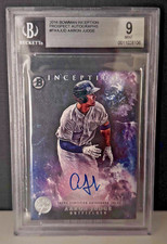 2016 Bowman Inception Aaron Judge Prospects Auto BGS 9 Auto 10 #PAAJUD
