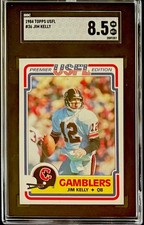 SGC 8.5 1984 TOPPS USFL JIM KELLY #36 MINT PLUS RC ROOKIE HOF BILLS