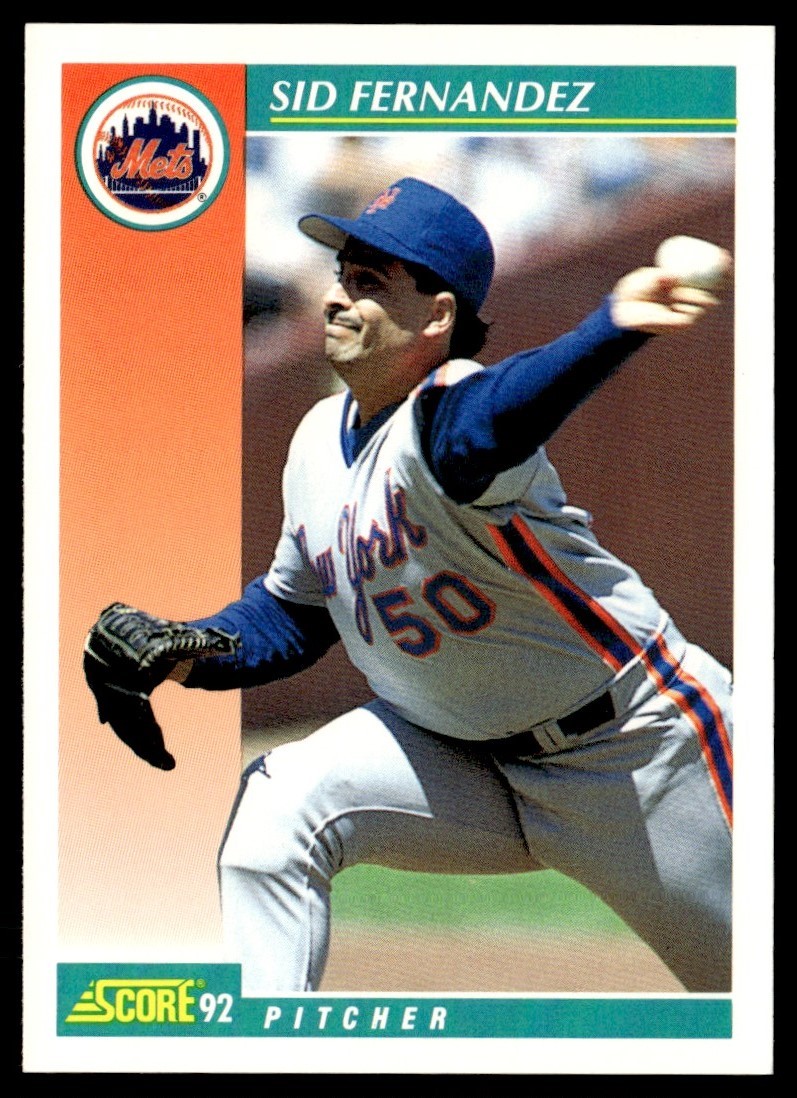 1992 Score Sid Fernandez New York Mets #675