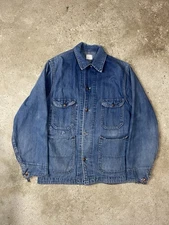 Vintage 60s Big Mac Jacket JC Penney Denim Chore Coverall Work USA Sanforized