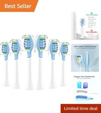 Durable Hygienic Replacement Toothbrush Heads for AquaSonic Black Series 6