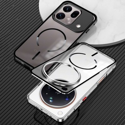 Magnetic Metal Bumper + Acrylic Back Case For Oppo Find X9 Ultra X9s K15 Pro +