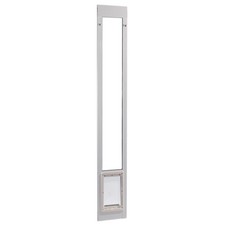 Aluminum Pet Patio Door Adjustable Height 77-5/8 to 80-3/8 7 x 11.25 Flap Size