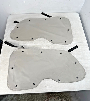 2020 PETERBILT 579 PACCAR CAB UPPER WINDOW GLASS CURTAIN COVERS GREY *2111*