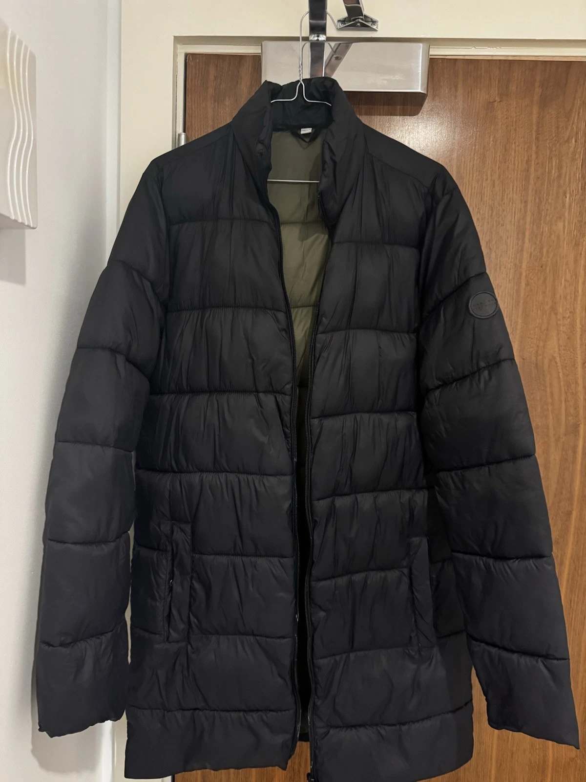 Broken Standard Long Puffer Waterproof Coat - Full Zip - Black M