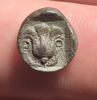 RARE CARIE Rhodes 400 av JC Rose 1 66g Hemidrachme en argent.