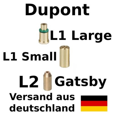 Dupont Ligne Butangas-Adapter L1 L2 LD Klein Groß Messingdüse Zubehör Ersatzteil
