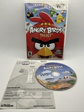 Angry Birds Trilogy (Wii, 2013) Game w/Case and Insert