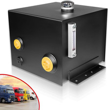 7-gallon Hydraulic Fluid Reservoir Tank With Built-in Temp Gauge & Sight Gauge, 
