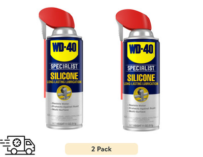 (2 pack) WD-40  Specialist  Water Resistant Silicone Lubricant, 11 oz