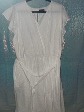 Lane Bryant White Eyelet Dress Size 24