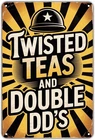 Twisted Teas Double D's Tin Metal Signs Home Décor Vintage Advertising Print Aes