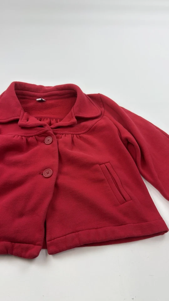 Gap куртка женщин большой кнопка спереди флис осени 09 мягкие карманы винтажный стиль - Изображение 2 из 4