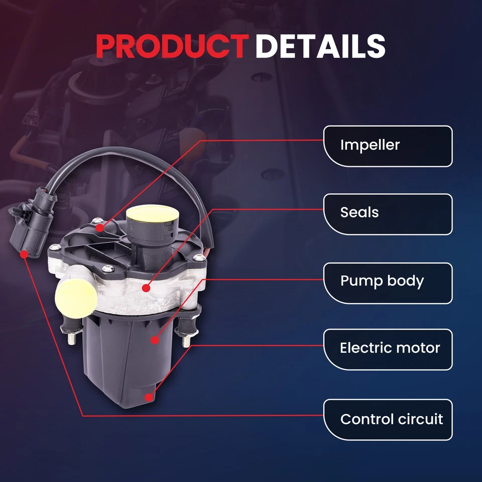 Secondary Air Injection Pump for Audi A8 Quattro S4 S5 S6 S7 S8 V6 3.0L V8 4.0L Foto 3 de 4