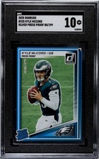2025 Donruss Press Proofs Silver Kyle McCord RC 80/199 SGC 10 #325