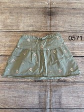 Gymboree Girls Size 5 Garden Bloom Green Skirt With Zipper