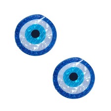 Circle Evil Eye Hair Clip,PVC Claw,Small 1 Count Pack of 2 , S1