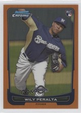 2012 Bowman Draft Chrome Orange Refractor 6/25 Wily Peralta #48 0f8