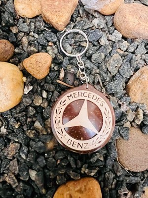 100 % umweltfreundlich natürlich handgefertigt Kokosnussschale Schlüsselanhänger und Ring