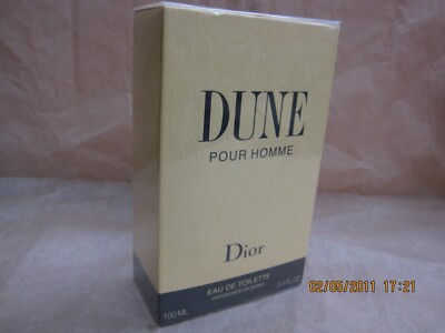 DUNE POUR HOMME by CHRISTIAN DIOR 3.4 FL oz/ 100 ML Eau De Toilette Spray Sealed