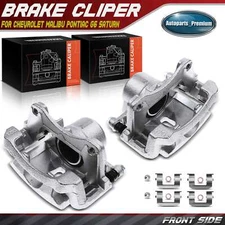 2x Front Disc Brake Caliper w/Bracket for Chevrolet Malibu Pontiac G6 Saturn Sky