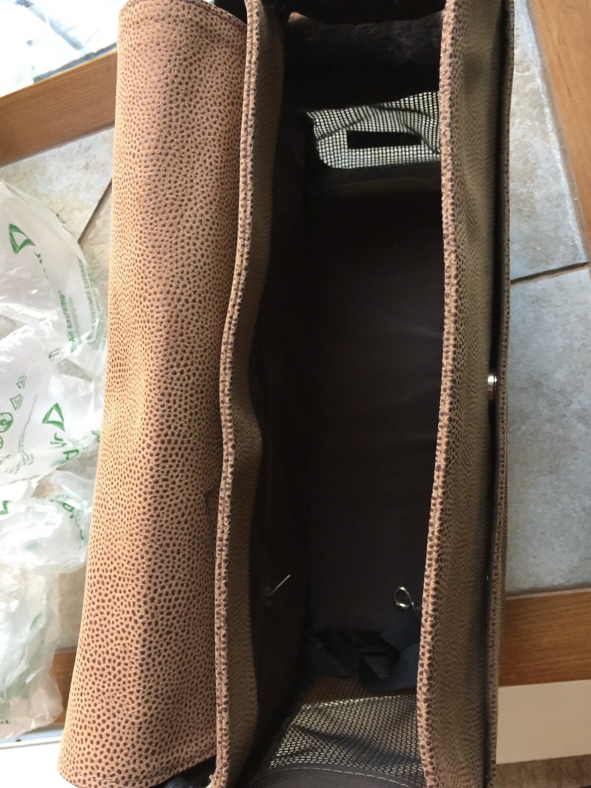 Puchi Bag PuchiBag Designer Pet Small Dog Cat Faux Leather Tote Carrier