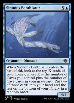 MTG Sinuous Benthisaur (76/491) The Lost Caverns of Ixalan LP