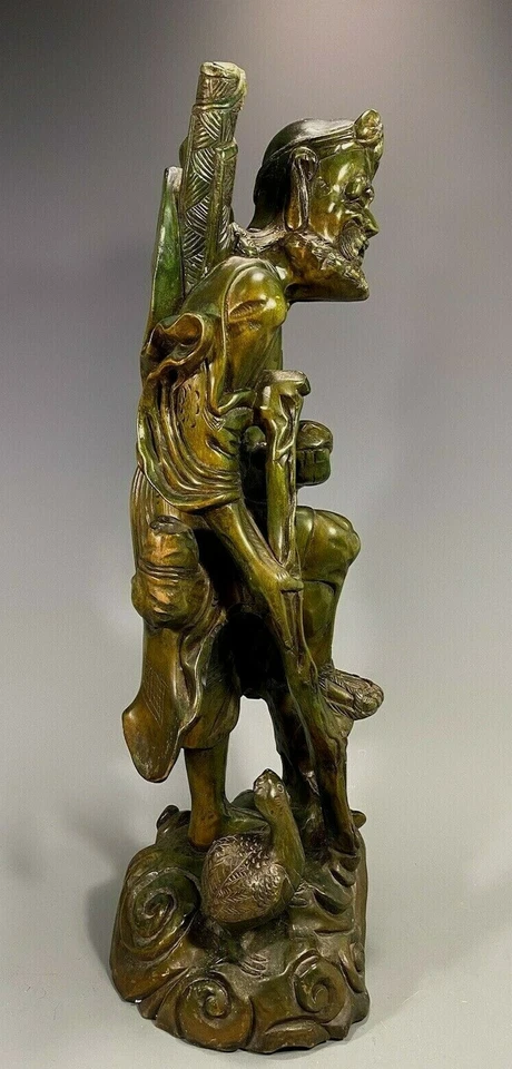 日本日本雕刻木 Tekkai Li Tieh Kuai & Esquire 雕像 ca. 19-20 c. — 第 3/4 张图片